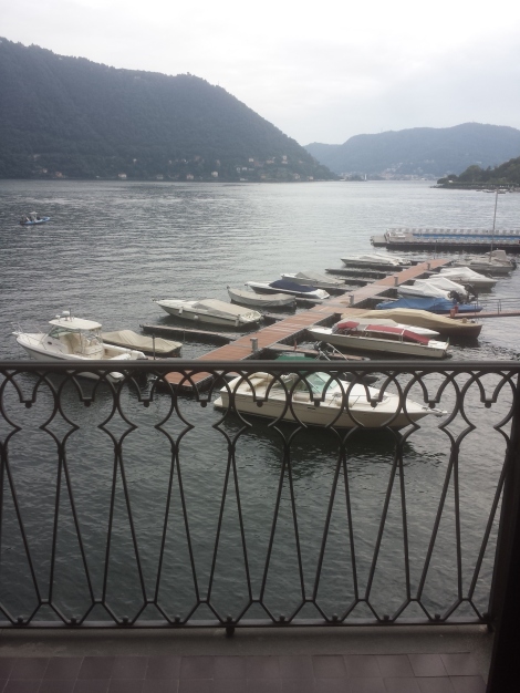 The view from my room's balcony in Villa d'Este.